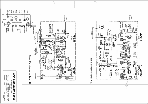 VHF-Kanalwähler - volltransistoriert,durchstimmbar KW 1195.012.00001; Funkwerk Halle FWH, (ID = 1131928) mod-past25