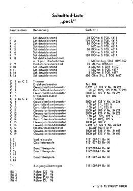 Puck 1151.7; Funkwerk Halle FWH, (ID = 3076156) Radio