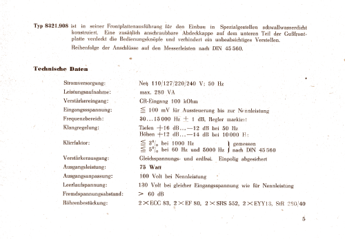 Kraftverstärker 75 Watt 8321.907; Funkwerk Kölleda, (ID = 2185313) Ampl/Mixer