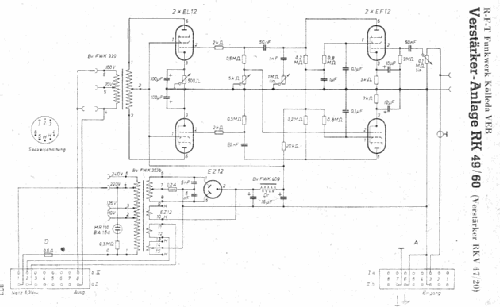 Verstärker-Anlage RK49/20; Funkwerk Kölleda, (ID = 7051) Ampl/Mixer