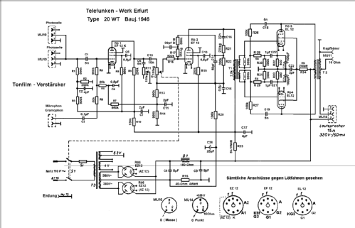 Neutro-Werk Tonfilmverstärker 20WT; Funkwerk Kölleda, (ID = 1281744) Ampl/Mixer