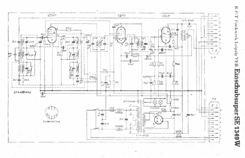 Einschubsuper SE1349W; Funkwerk Leipzig, (ID = 5304) Radio