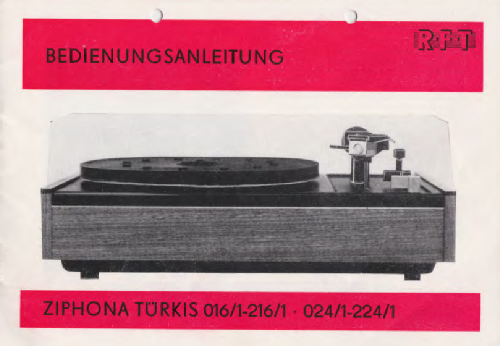 Türkis 024; Funkwerk Zittau, VEB (ID = 2404697) Sonido-V