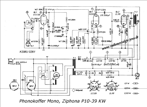 Ziphona P10-39KW; Funkwerk Zittau, VEB (ID = 607332) R-Player