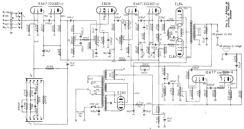 Amplificateur à préamplificateur Météor 61; Gaillard; Paris (ID = 2736633) Ampl/Mixer