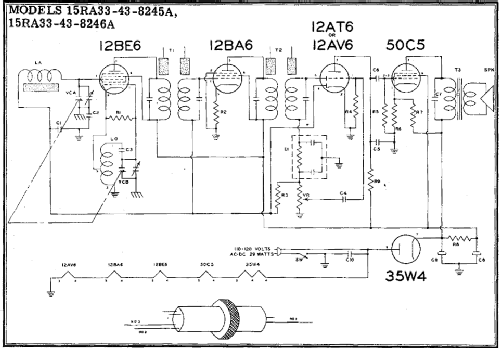 15RA33-43-8246A (15 RA 33438246A ; Gamble-Skogmo, Inc.; (ID = 211130) Radio