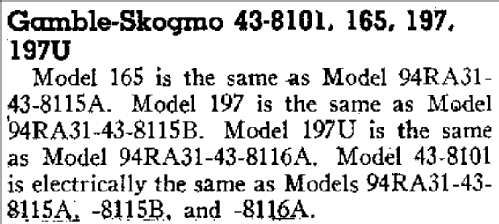 197U ; Gamble-Skogmo, Inc.; (ID = 362490) Radio