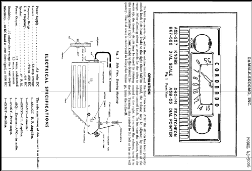 43-5006 ; Gamble-Skogmo, Inc.; (ID = 285529) Car Radio