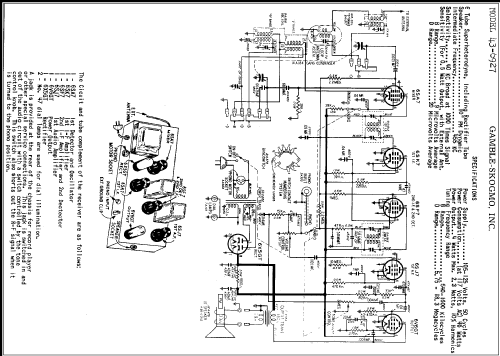 43-6927 ; Gamble-Skogmo, Inc.; (ID = 285534) Radio