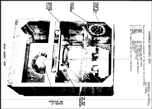 43-7603 ; Gamble-Skogmo, Inc.; (ID = 285550) Radio