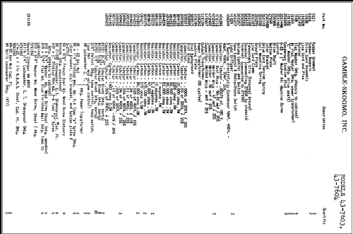 43-7603 ; Gamble-Skogmo, Inc.; (ID = 285553) Radio