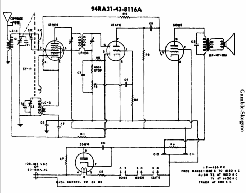 43-8101 ; Gamble-Skogmo, Inc.; (ID = 364954) Radio