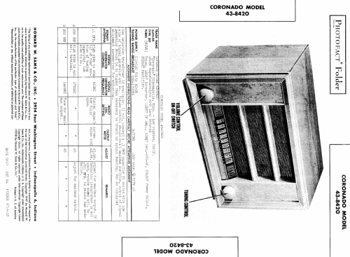 43-8420 ; Gamble-Skogmo, Inc.; (ID = 472481) Radio