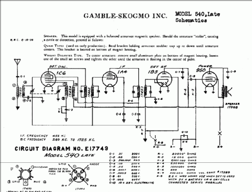 540 ; Gamble-Skogmo, Inc.; (ID = 367157) Radio