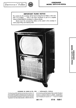 Coronado 05TV2-43-9010A; Gamble-Skogmo, Inc.; (ID = 2959168) Television