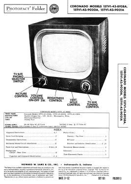 Coronado 15TV1-43-9020B; Gamble-Skogmo, Inc.; (ID = 3029135) Television