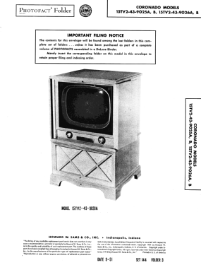 Coronado 15TV2-43-9025B; Gamble-Skogmo, Inc.; (ID = 2953494) Television