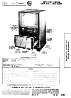 Coronado 15TV2-9101A; Gamble-Skogmo, Inc.; (ID = 2984857) Télévision