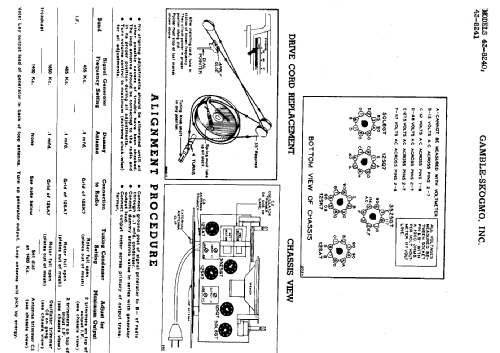 Coronado 43-8241 ; Gamble-Skogmo, Inc.; (ID = 365250) Radio