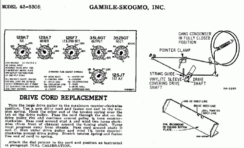 Coronado 43-8305 ; Gamble-Skogmo, Inc.; (ID = 365261) Radio