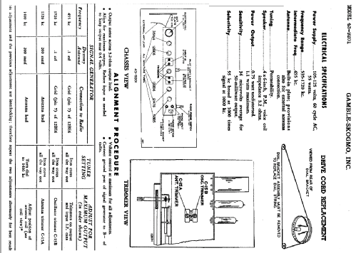 Coronado 43-9201 ; Gamble-Skogmo, Inc.; (ID = 365904) Radio