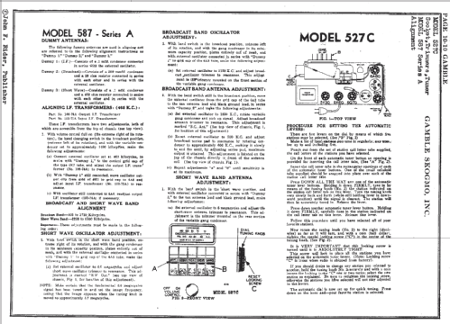 Coronado 587 Series A ; Gamble-Skogmo, Inc.; (ID = 111229) Radio