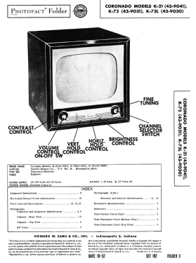 Coronado K-21 ; Gamble-Skogmo, Inc.; (ID = 3097412) Television