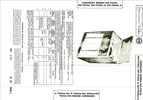 Coronado RA1-9243A ; Gamble-Skogmo, Inc.; (ID = 1977777) Radio