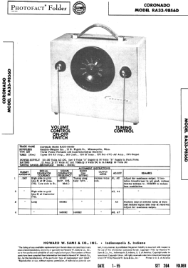 Coronado RA33-9856D ; Gamble-Skogmo, Inc.; (ID = 3034962) Radio