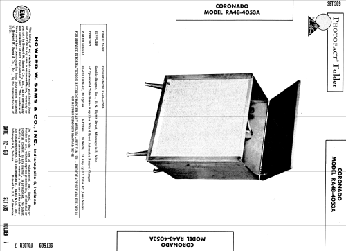 Coronado RA48-4053A ; Gamble-Skogmo, Inc.; (ID = 516935) Ampl/Mixer