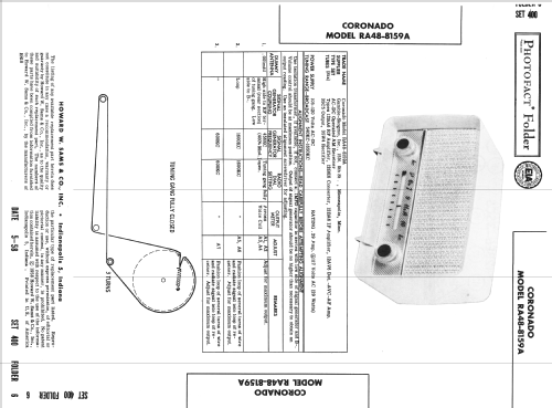 Coronado RA48-8159A ; Gamble-Skogmo, Inc.; (ID = 2617332) Radio