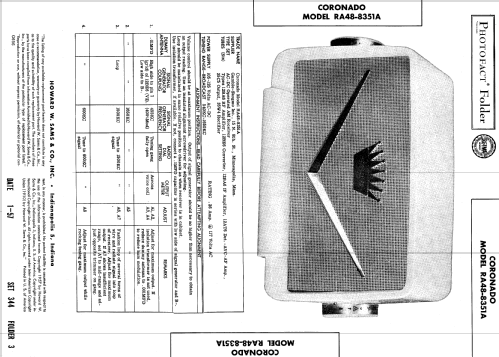 Coronado RA48-8351A ; Gamble-Skogmo, Inc.; (ID = 556248) Radio