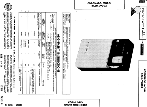 Coronado RA50-9900A ; Gamble-Skogmo, Inc.; (ID = 523084) Radio