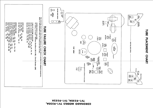 Coronado TV1-9330A; Gamble-Skogmo, Inc.; (ID = 2356314) Televisión