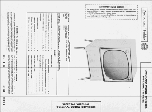 Coronado TV1-9332A; Gamble-Skogmo, Inc.; (ID = 2356337) Television