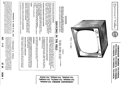 Coronado TV1-9406A ; Gamble-Skogmo, Inc.; (ID = 1721132) Televisión