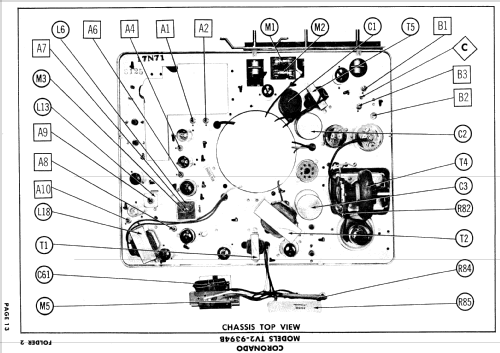 Coronado TV2-9394B ; Gamble-Skogmo, Inc.; (ID = 914657) Télévision