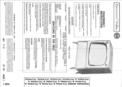 Coronado TV2-9420B; Gamble-Skogmo, Inc.; (ID = 2473379) Televisión