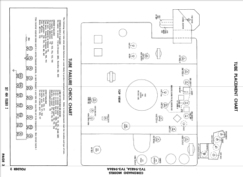 Coronado TV2-9485A ; Gamble-Skogmo, Inc.; (ID = 840880) Télévision