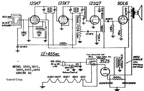 1B50 Ch= series 50; Garod Radio Corp.; (ID = 380763) Radio