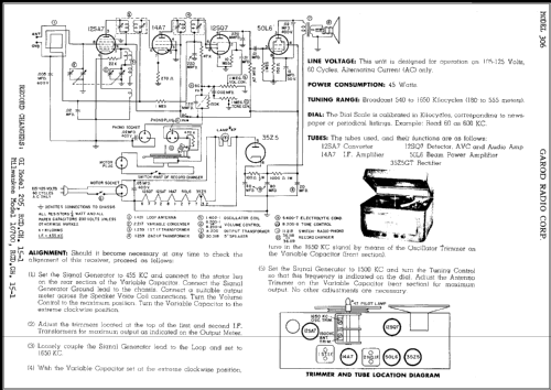 306 ; Garod Radio Corp.; (ID = 335009) Radio