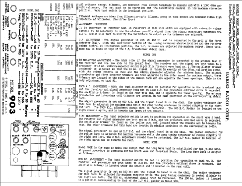 903EP7 ; Garod Radio Corp.; (ID = 388130) Radio