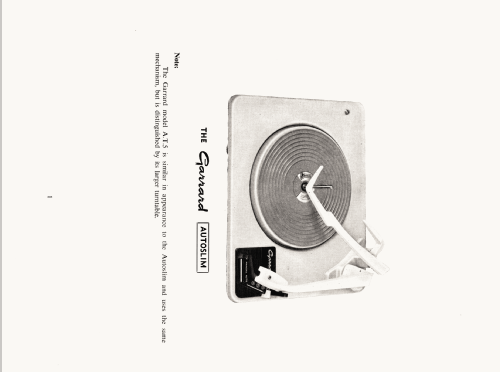 AT-6; Garrard Eng. & Mfg. (ID = 2571464) R-Player