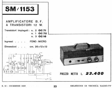 SM1153; GBC; Milano (ID = 697327) Ampl/Mixer