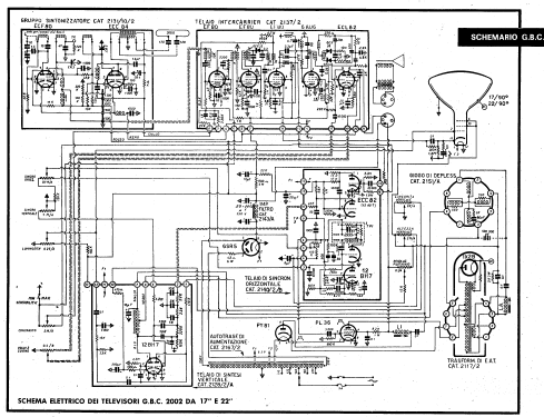 Televisore B/N 2002 Television GBC; Milano, build 1958 ?? |Radiomuseum.org