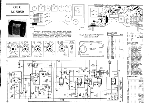 BC5050; GEC, General (ID = 227225) Radio