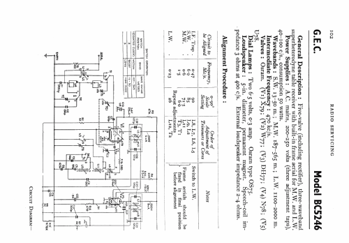 BC5246; GEC, General (ID = 549695) Radio