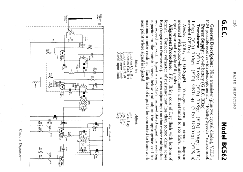 BC562; GEC, General (ID = 597292) Radio