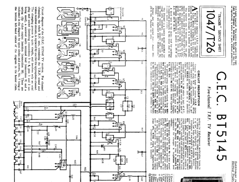 BT5145; GEC, General (ID = 1017956) Television