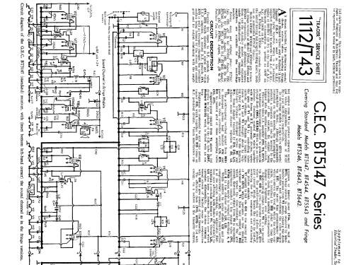 BT5147; GEC, General (ID = 1026614) Television